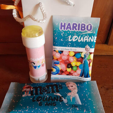 Sac cadeaux enfants Thème Princesse Disney Sac cadeaux enfants Thème Princesse Disney